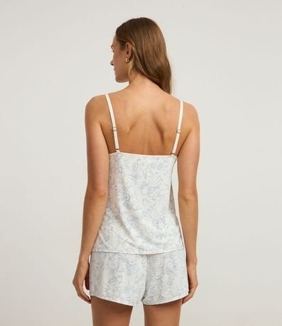 Pijama Short Doll en Microfibra con Estampado de Frutas 4