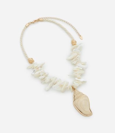 Maxi Collar con Gravas Búzios y Colgante de Caracola 3