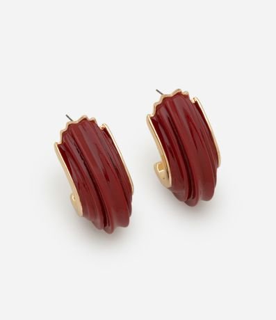 Caravana Aro en Resina con Textura Bicolor 2