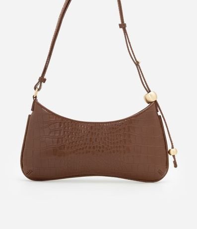 Cartera Baguette en PU con Textura Crocco 3