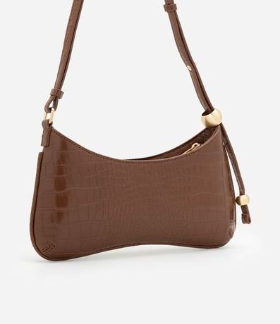 Cartera Baguette en PU con Textura Crocco 4