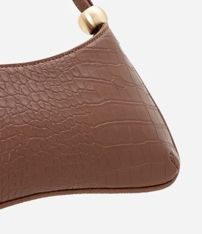 Cartera Baguette en PU con Textura Crocco 5