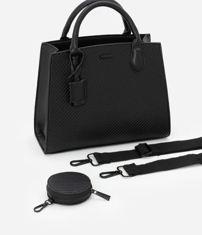 Cartera Satchel en PU con Asa Larga Desmontable y Porta Monedas 11