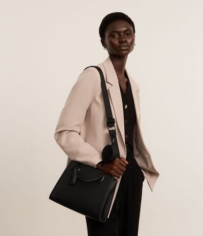 Cartera Satchel en PU con Asa Larga Desmontable y Porta Monedas 12