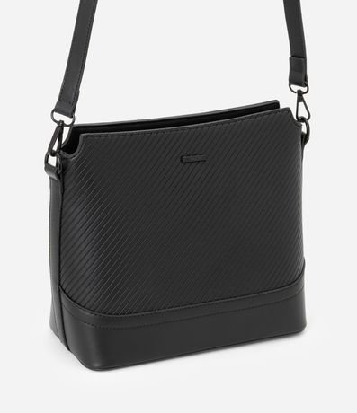 Bolsillo Postman Mediana con Textura Embossed y Detalle de Rayas 2