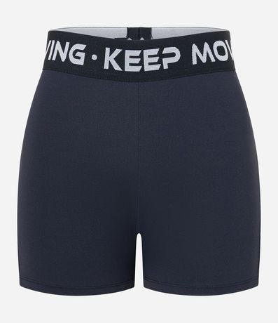 Bermuda Crossfiteira en Microfibra con Cintura Elástica Keep Moving