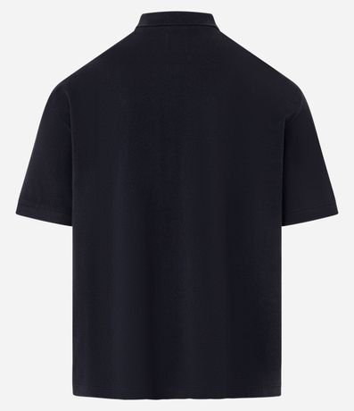 Remera Boxy en Algodón con Cuello Polo Lettering 93 Mad 8