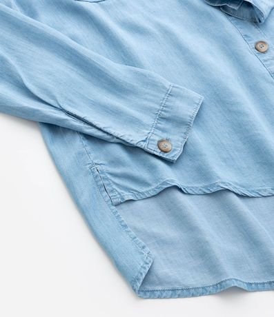 Camisa en Jeans con Bolsillos Delanteros Curve & Plus Size 6