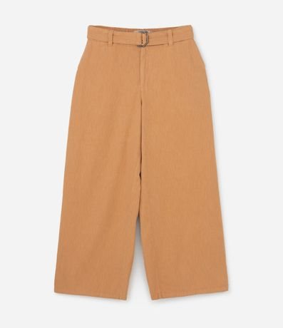 Pantalón Pantalona en Sarga con Cinturón Curve & Plus Size 5