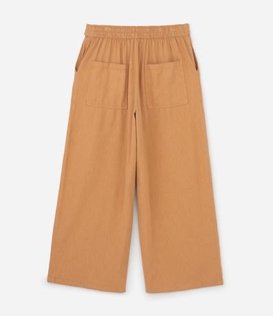 Pantalón Pantalona en Sarga con Cinturón Curve & Plus Size 6