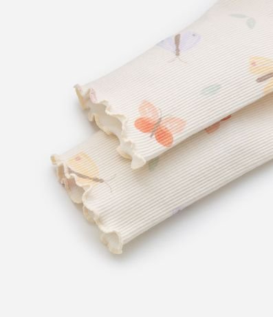 Pantalón Legging Infantil con Estampa Mariposas - Talle RN a 18 meses 4