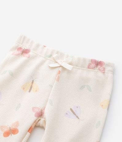 Pantalón Legging Infantil con Estampa Mariposas - Talle RN a 18 meses 5