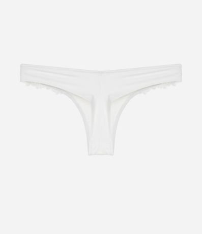 Bombacha Bikini Hilo Doble con Encaje en la Cintura 6