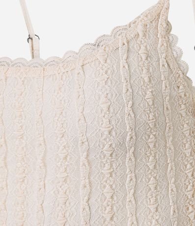 Vestido Long Midi en Encaje con Bretel Fino 6