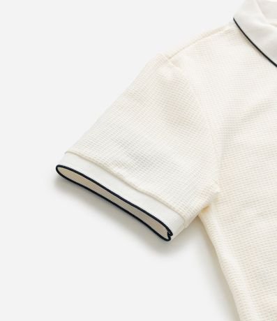 Remera Polo Infantil Texturizada - Talle 5 a 14 años 4