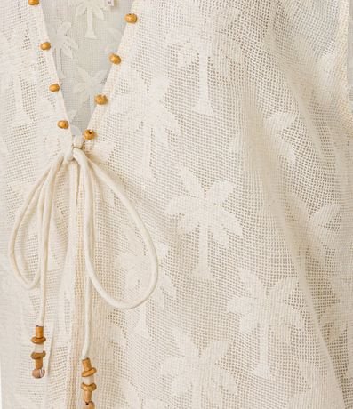 Salida de Playa Kimono con Bordado Palmeras 7