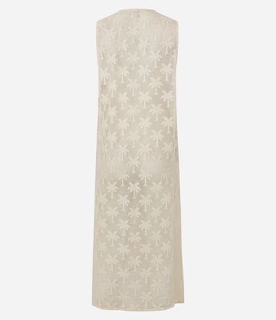 Salida de Playa Kimono con Bordado Palmeras 8