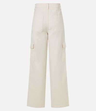 Pantalón Recto Comfort en Sarga con Bolsillos Cargo 6