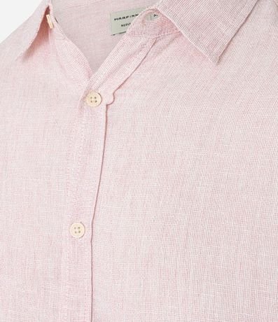 Camisa con Lino Cuello Inglés y Abotonado 10