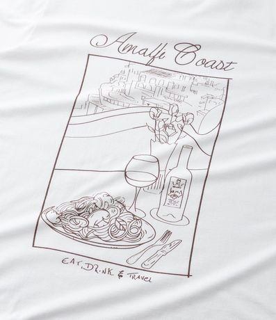 Remera Alargada con Estampa Amalfi Coast Curve Plus Size 7