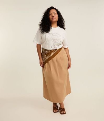 Remera Alargada con Estampa Amalfi Coast Curve Plus Size 2