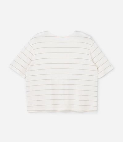 Blusa en Viscolycra Rayada con hilo metalizado Curve & Plus Size 5