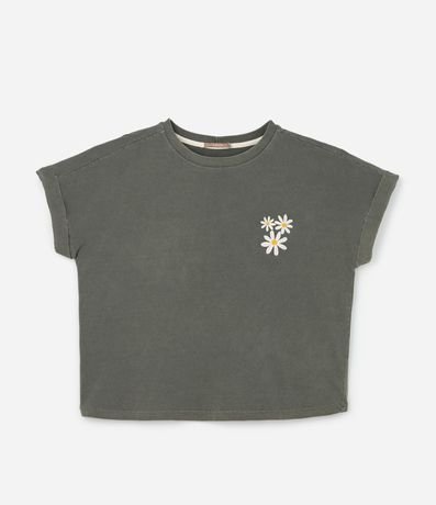 Blusa con Hilo Teñido y Flores Bordadas Curve & Plus Size 4