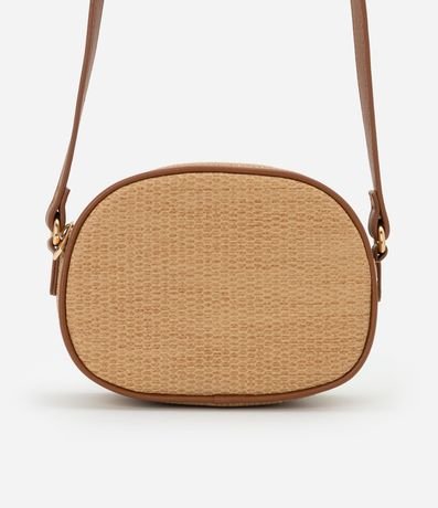 Cartera Camera Bag Transversal Pequeña con Textura de Paja 3