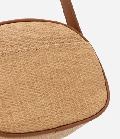 Cartera Camera Bag Transversal Pequeña con Textura de Paja 5