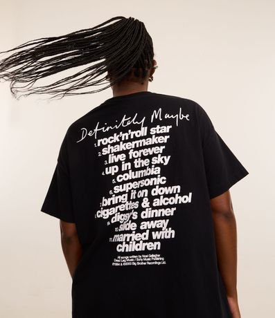 Remera Oversized con Estampa Oasis Curve & Plus Size 1