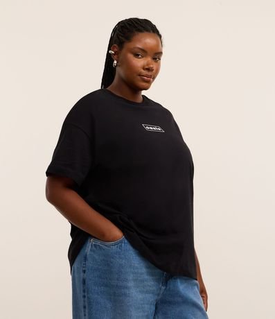 Remera Oversized con Estampa Oasis Curve & Plus Size 2
