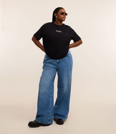 Remera Oversized con Estampa Oasis Curve & Plus Size 3