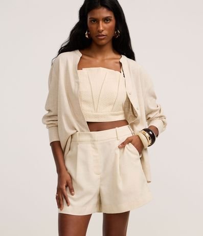 Short en con Pliegues con Bolsillo Falso 2