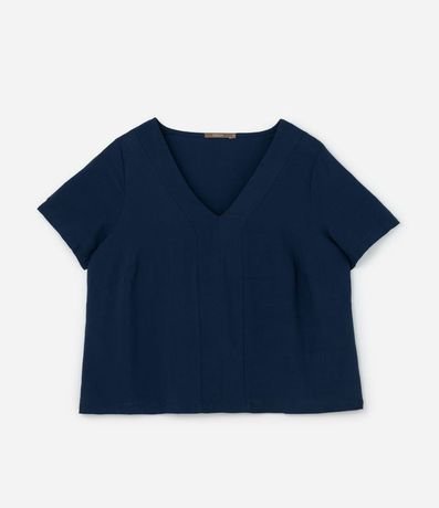 Blusa en Viscosa con Escote en V Curve & Plus Size 5