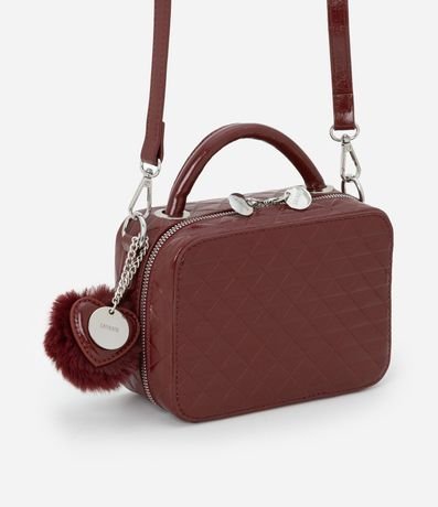 Cartera Camera Bag con Asa Transversal y Pompón