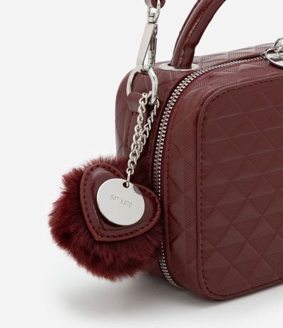 Cartera Camera Bag con Asa Transversal y Pompón 4