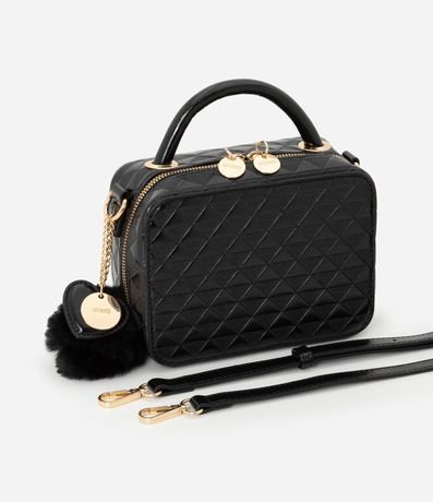 Cartera Camera Bag con Asa Transversal y Pompón 8