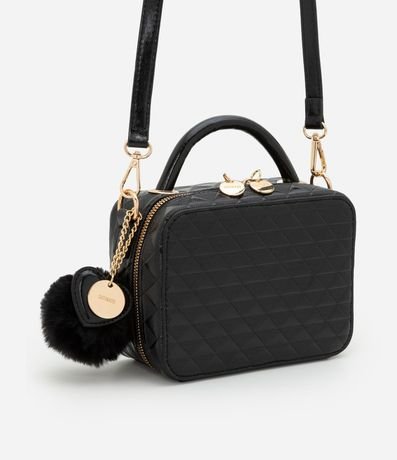 Cartera Camera Bag con Asa Transversal y Pompón