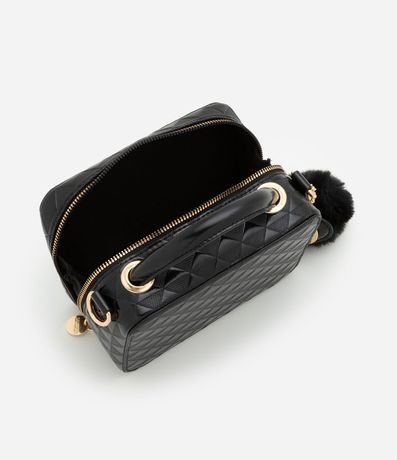 Cartera Camera Bag con Asa Transversal y Pompón 5