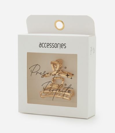 Kit 02 Pinza para el Pelo Lazo y Rectangular Ahuecadas