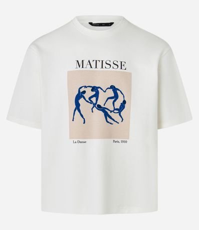 Remera Boxy en Algodón con Estampa La Danse de Matisse y Lettering 7