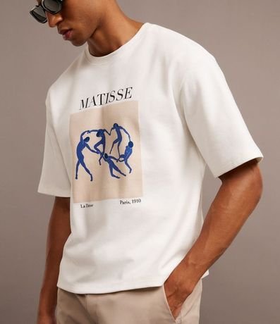 Remera Boxy en Algodón con Estampa La Danse de Matisse y Lettering 5