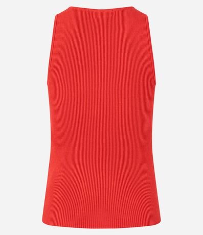 Blusa en Punto con Escote U y Adorno en el Escote 8