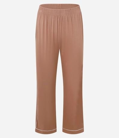 Pijama Largo en Viscosa con Bies Contrastante 5