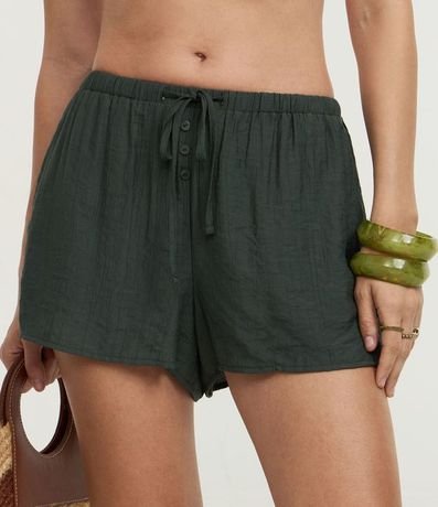Salida de Playa Short en Viscosa con Bolsillo y Lazo 2