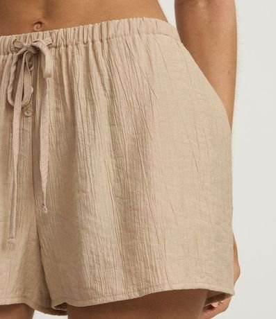 Salida de Playa Short en Viscosa con Bolsillo y Lazo 3