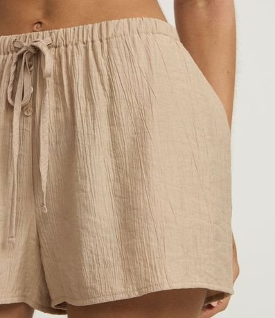 Salida de Playa Short en Viscosa con Bolsillo y Lazo 4