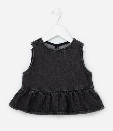 Blusa Infantil en Jeans con Volado -  1 a 6 años 1