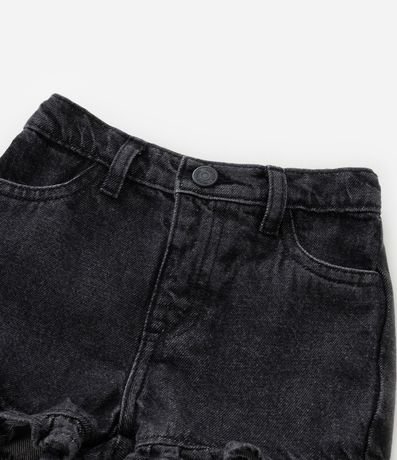 Short Infantil en Jeans con Volados - Talle 1 a 6 años 8