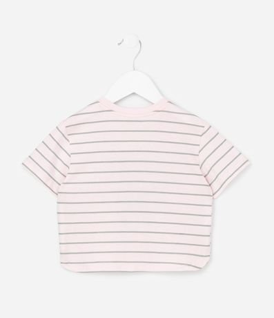 Blusa Infantil con Estampa Rayada y Osa - Talle 1 a 6 años 3